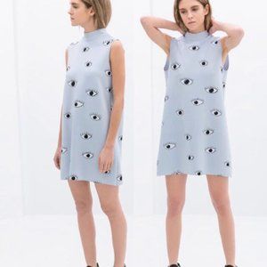 Zara Eye Print Shift Dress